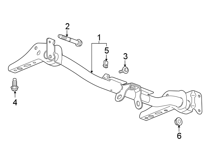 Diagram FRAME. TRAILER HITCH COMPONENTS. for your 2018 GMC Sierra 2500 HD 6.0L Vortec V8 FLEX A/T 4WD SLE Extended Cab Pickup 