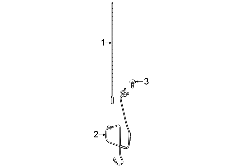 Diagram ANTENNA. for your 2005 Chevrolet Impala   