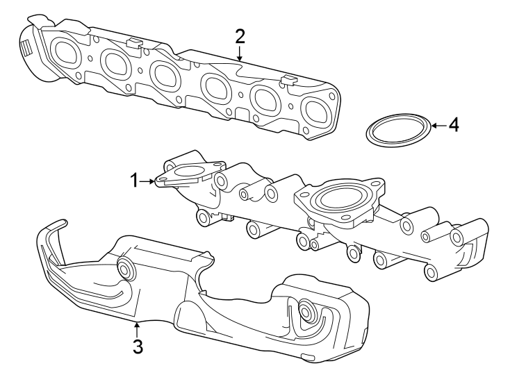 EXHAUST SYSTEM. MANIFOLD. Diagram