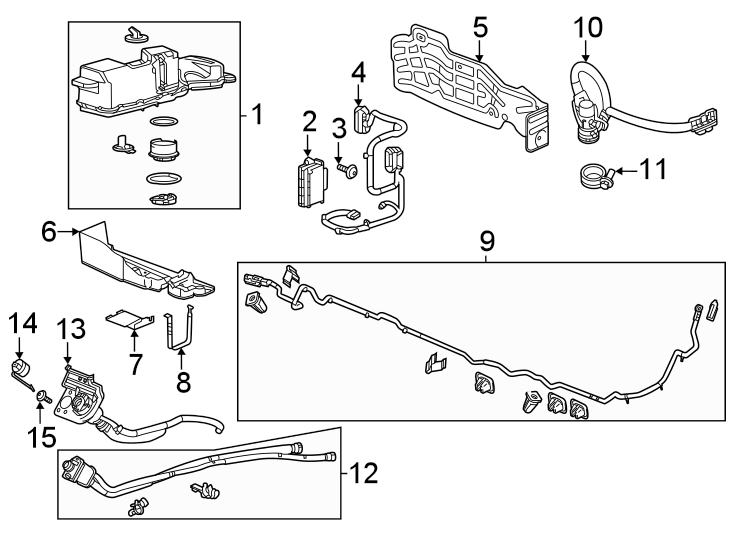 Diagram EMISSION SYSTEM. EMISSION COMPONENTS. for your 2005 Chevrolet Impala   