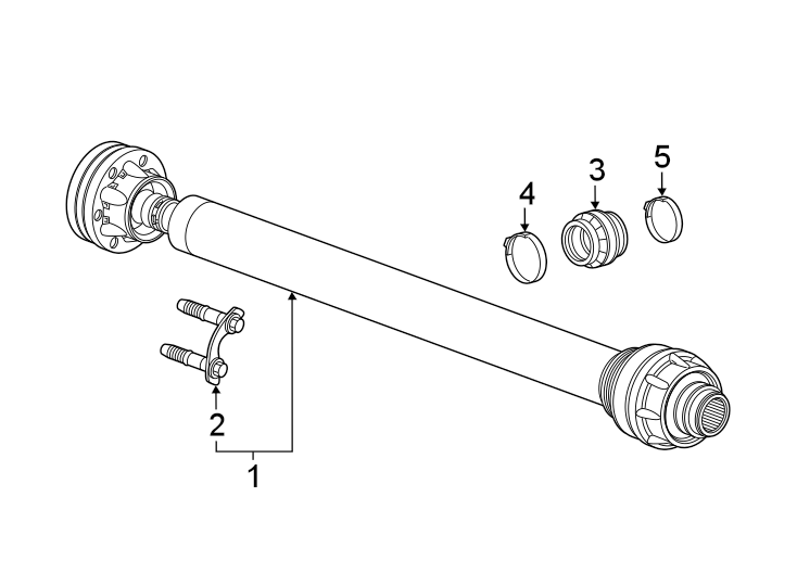 Diagram Front suspension. Drive shaft. for your 2022 Chevrolet Silverado 1500 High Country Crew Cab Pickup Fleetside 3.0L Duramax 6 cylinder DIESEL A/T 4WD 