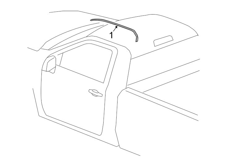 Diagram EXTERIOR TRIM. for your Chevrolet Bolt EV  