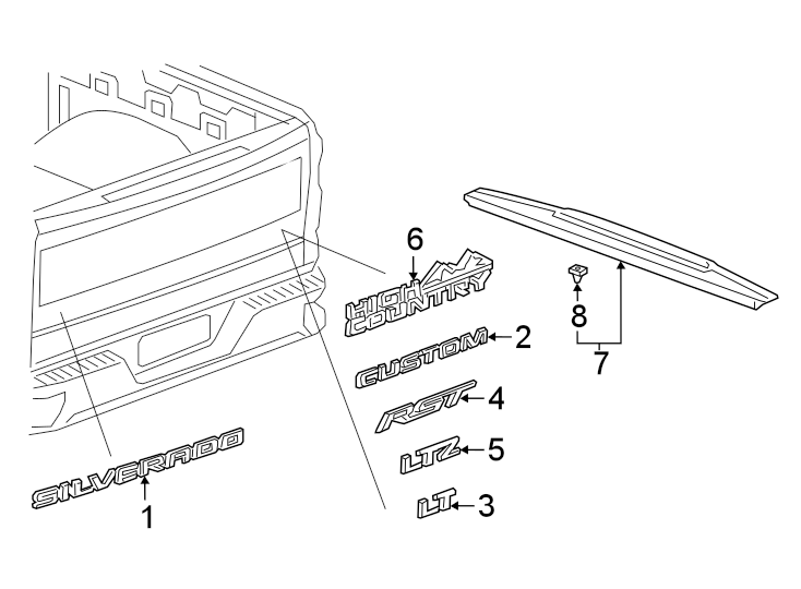 1PICK UP BOX. EXTERIOR TRIM.https://images.simplepart.com/images/parts/motor/fullsize/GH19722.png