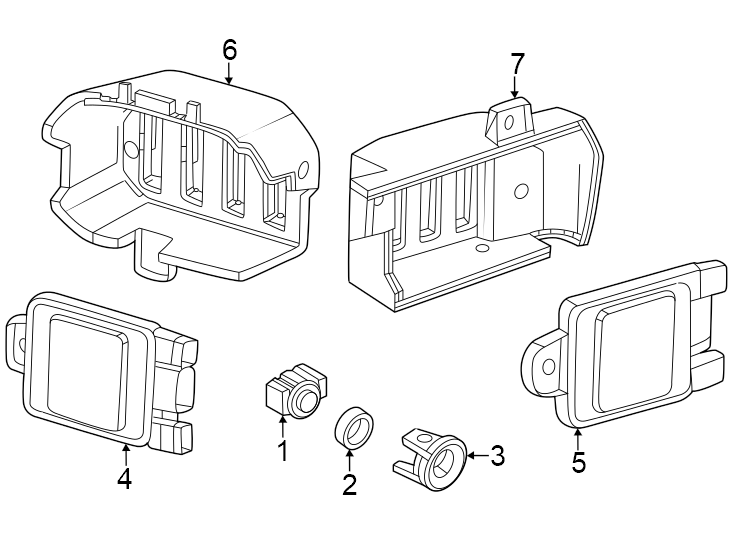 1Rear bumper. Electrical components.https://images.simplepart.com/images/parts/motor/fullsize/GH19813.png