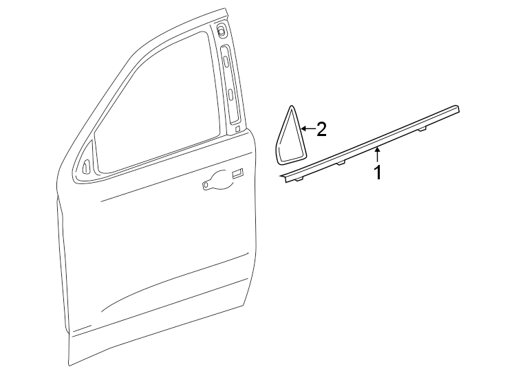 2FRONT DOOR. EXTERIOR TRIM.https://images.simplepart.com/images/parts/motor/fullsize/GH19830.png