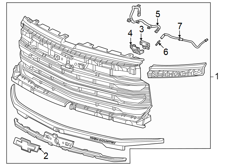 5Grille & components.https://images.simplepart.com/images/parts/motor/fullsize/GH19863.png