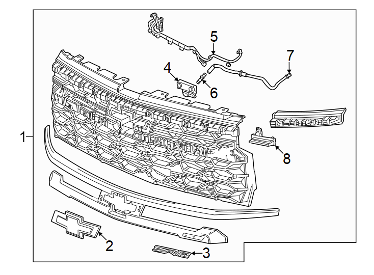 3Grille & components.https://images.simplepart.com/images/parts/motor/fullsize/GH19864.png