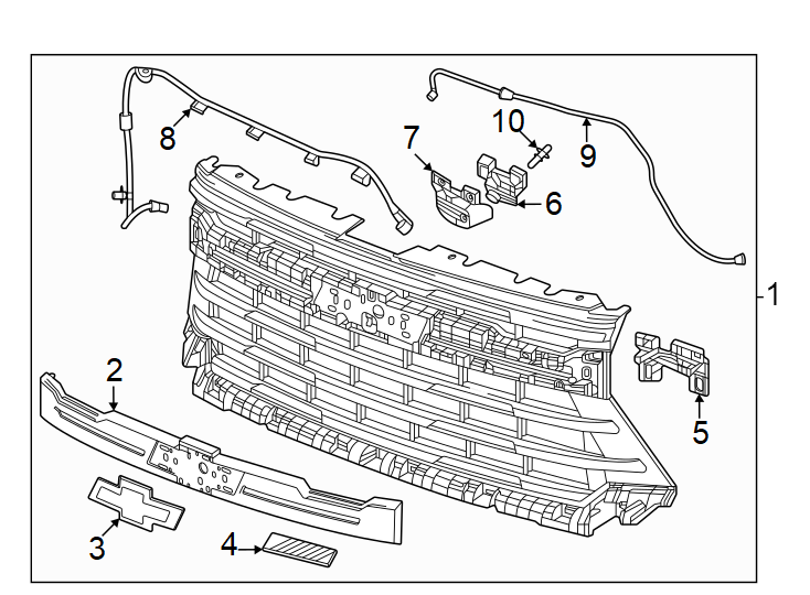 4Grille & components.https://images.simplepart.com/images/parts/motor/fullsize/GH20027.png