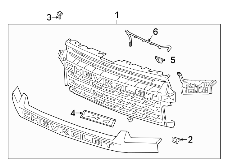 Grille & components. Diagram