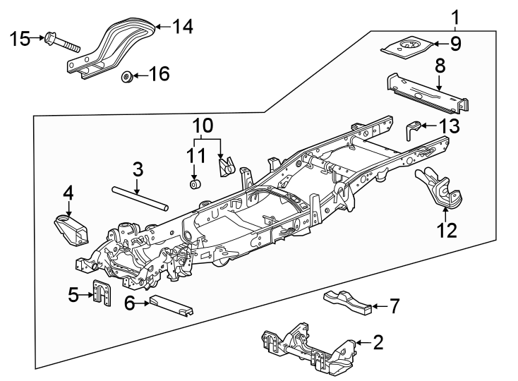 Frame & components. Diagram