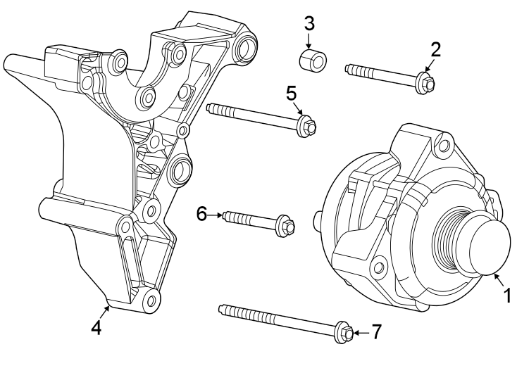 Diagram Alternator. for your 2022 Chevrolet Blazer   