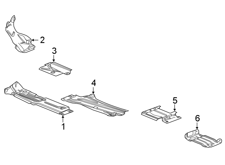 Diagram Exhaust system. Heat shields. for your 1985 Chevrolet Camaro   