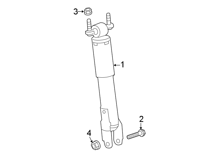 Diagram Front suspension. Shocks & components. for your 2019 GMC Sierra 2500 HD 6.0L Vortec V8 CNG A/T 4WD SLT Extended Cab Pickup Fleetside 