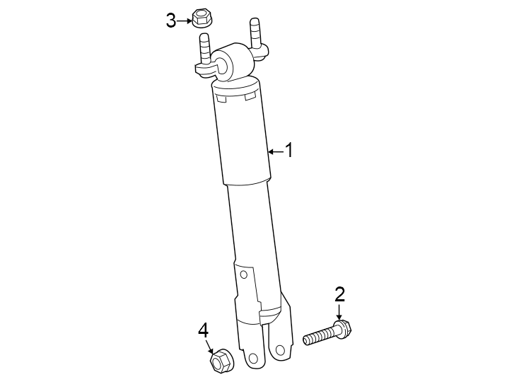 Diagram Front suspension. Shocks & components. for your 2016 GMC Sierra 2500 HD 6.0L Vortec V8 CNG A/T 4WD SLE Extended Cab Pickup 