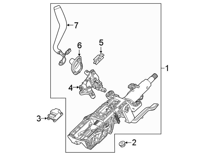 Steering column assembly.