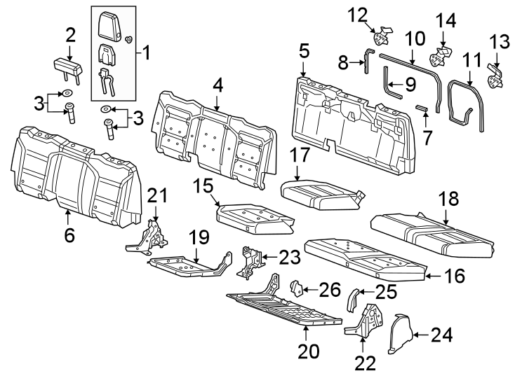 6Seats & tracks. Rear seat components.https://images.simplepart.com/images/parts/motor/fullsize/GH20678.png