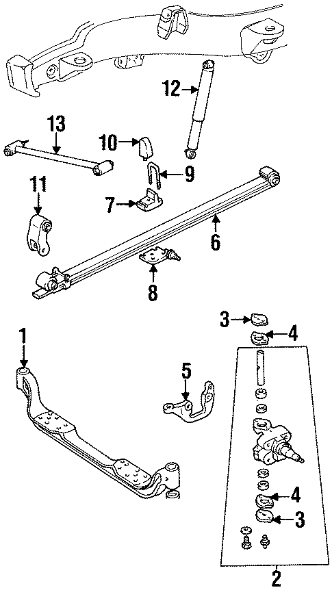 FRONT SUSPENSION. SUSPENSION COMPONENTS. Diagram