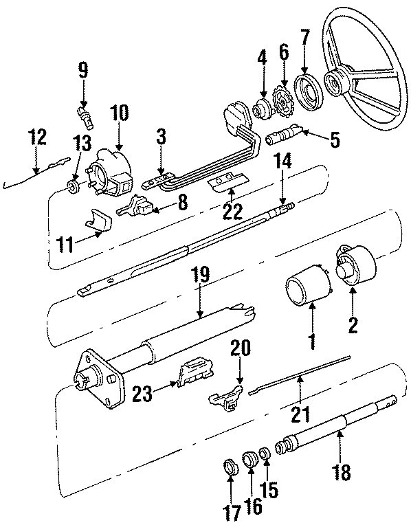 15STEERING COLUMN. HOUSING & COMPONENTS. SHROUD. SWITCHES & LEVERS. UPPER COMPONENTS.https://images.simplepart.com/images/parts/motor/fullsize/GH88120.png