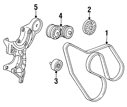 Diagram BELTS & PULLEYS. for your 2020 GMC Sierra 2500 HD AT4 Crew Cab Pickup Fleetside  