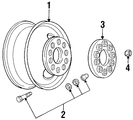 Diagram WHEELS. for your 2019 Chevrolet Traverse    