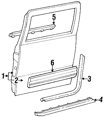 6REAR DOOR. DOOR & COMPONENTS. EXTERIOR TRIM.https://images.simplepart.com/images/parts/motor/fullsize/GH92205.png