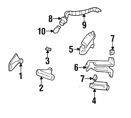 Diagram REAR LAMPS. SIDE MARKER LAMPS. for your 1993 Chevrolet C1500  Silverado Standard Cab Pickup Stepside 5.7L Chevrolet V8 CNG M/T 