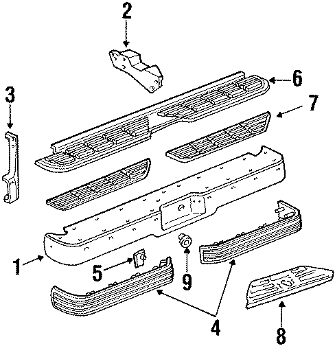 1REAR BUMPER. BUMPER & COMPONENTS.https://images.simplepart.com/images/parts/motor/fullsize/GH92301.png