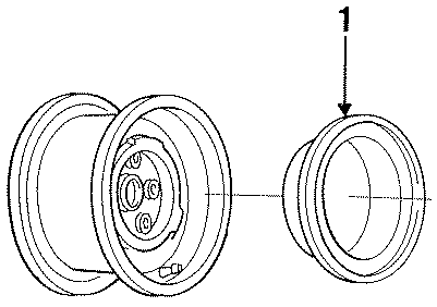 Diagram COVERS & TRIM. for your 1994 Chevrolet K3500  Base Cab & Chassis Fleetside 5.7L Chevrolet V8 M/T 