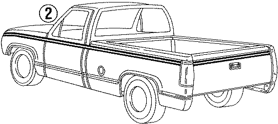 Diagram STRIPE TAPE. for your 2023 Cadillac XT5 Livery Hearse  