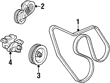 Diagram BELTS & PULLEYS. for your 2009 Chevrolet Colorado   