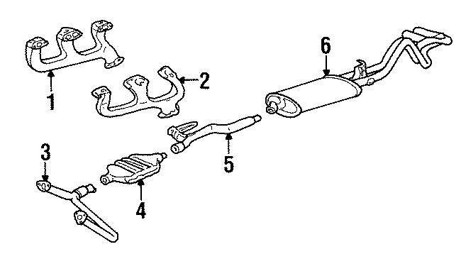 3EXHAUST SYSTEM. EXHAUST COMPONENTS. MANIFOLD.https://images.simplepart.com/images/parts/motor/fullsize/GH92392.png