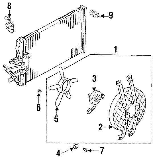 AIR CONDITIONER & HEATER. CONDENSER FAN.