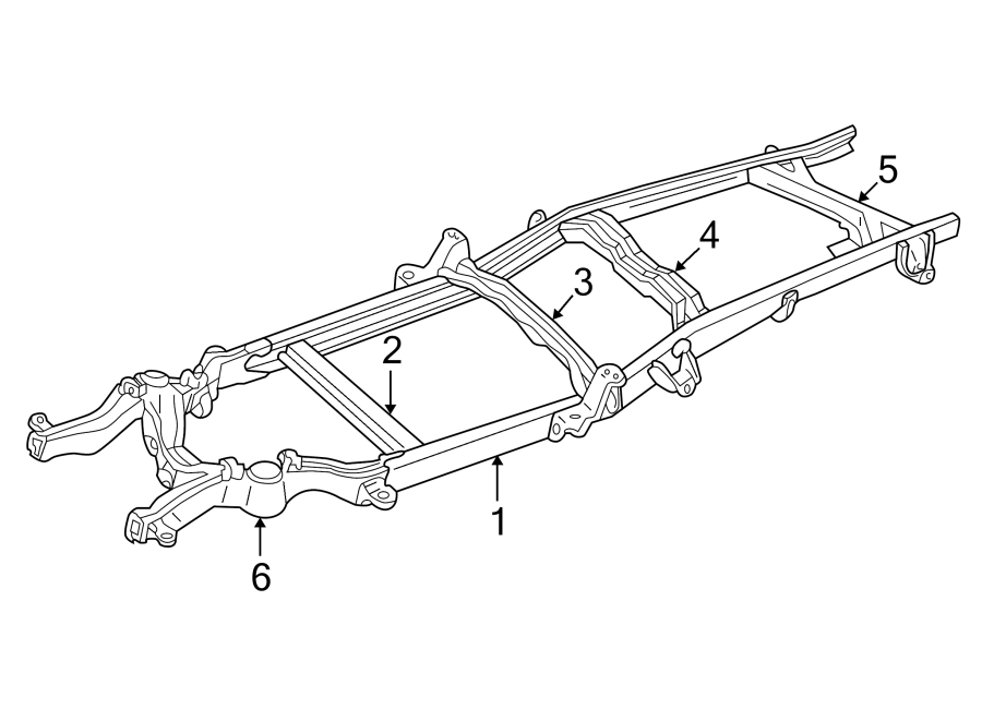 Diagram FRAME & COMPONENTS. for your 2013 Chevrolet Express 3500 LS Extended Passenger Van 6.6L Duramax V8 DIESEL A/T 