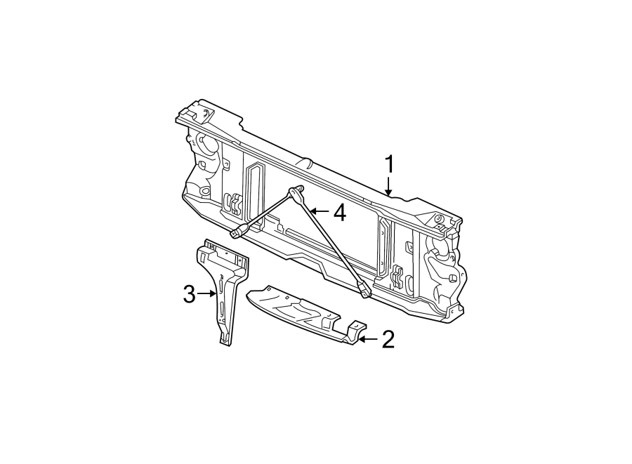 RADIATOR SUPPORT.