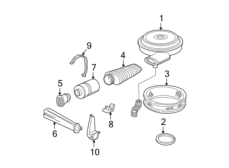 Diagram AIR INTAKE. for your 2022 Chevrolet Spark   