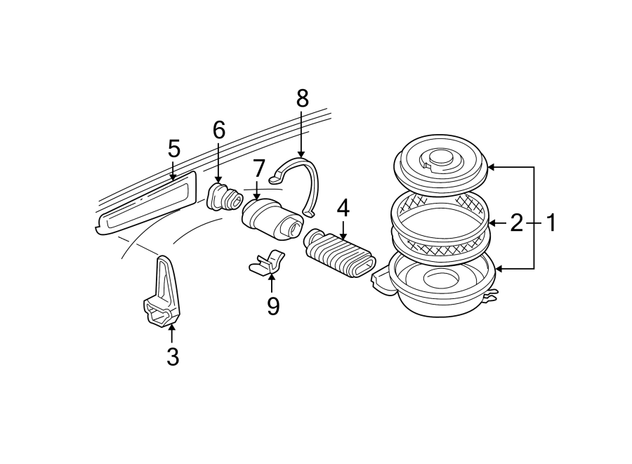 Diagram AIR INTAKE. for your 2020 Chevrolet Spark 1.4L Ecotec M/T ACTIV Hatchback 