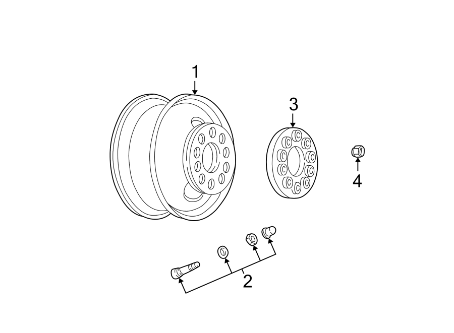 Diagram 19. 5X6 10 lug steel wheels. 19. 5X6-10 lug. for your 2019 Chevrolet Traverse    