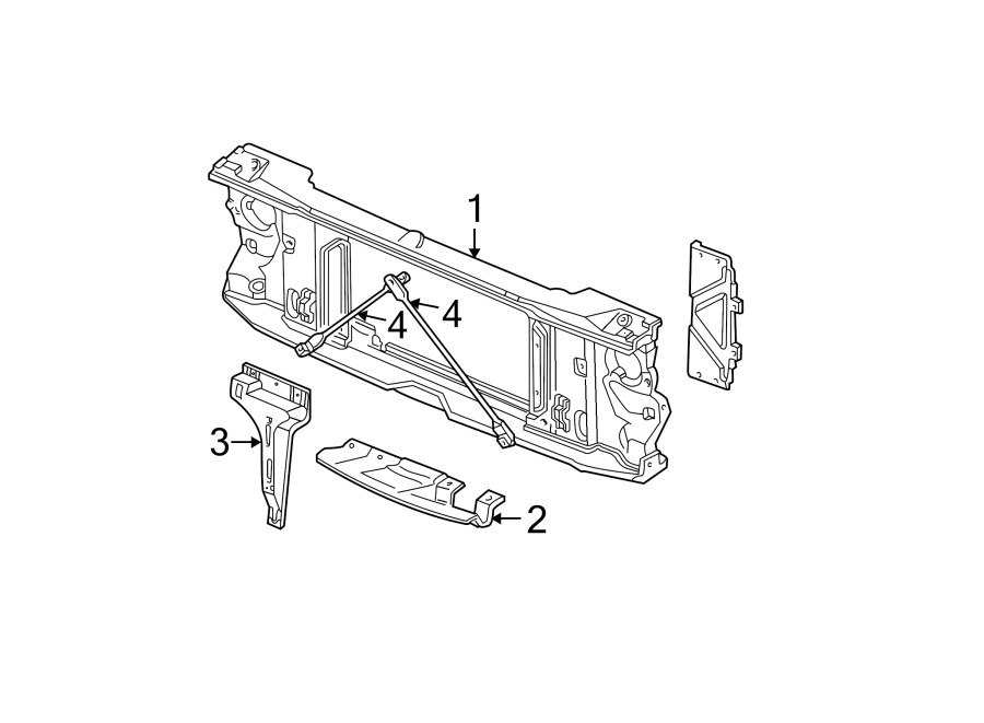 RADIATOR SUPPORT.