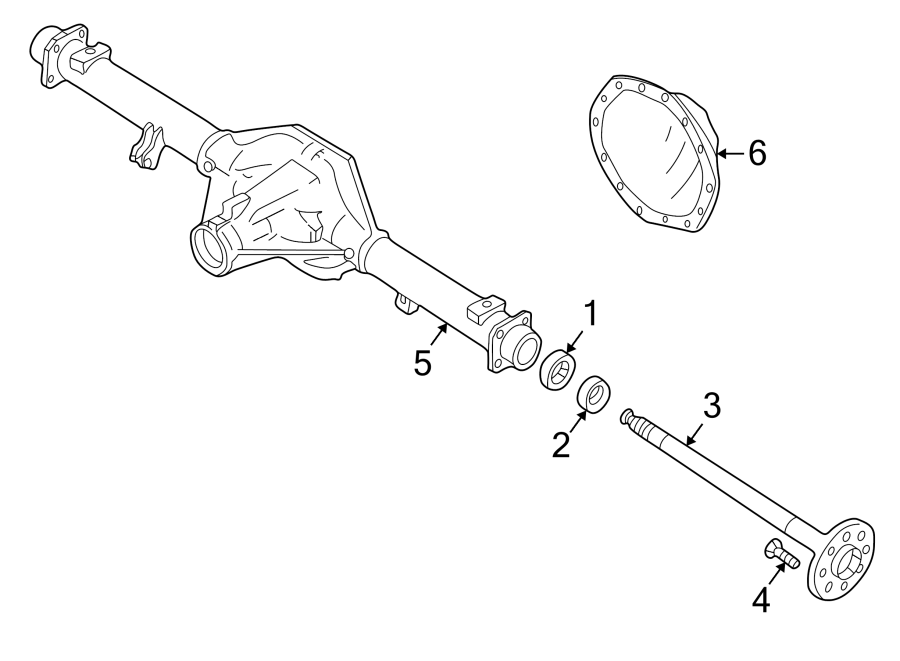 Diagram REAR SUSPENSION. AXLE HOUSING. for your 2012 GMC Sierra 2500 HD 6.6L Duramax V8 DIESEL A/T RWD SLE Crew Cab Pickup Fleetside 