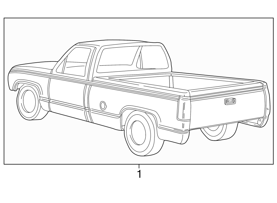 Diagram Stripe tape. for your 1994 GMC C3500    