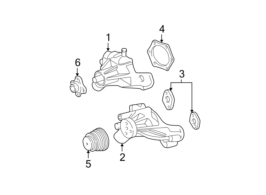 Diagram WATER PUMP. for your 1998 Chevrolet Blazer   