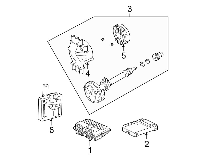 Diagram IGNITION SYSTEM. for your GMC K2500 Suburban  