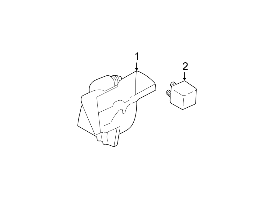 Diagram HORN. for your 2021 Chevrolet Spark  LS Hatchback 