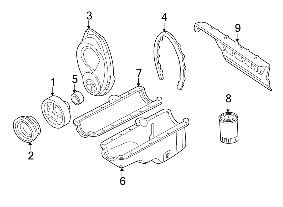 Diagram ENGINE PARTS. for your 2005 Chevrolet Suburban 1500   