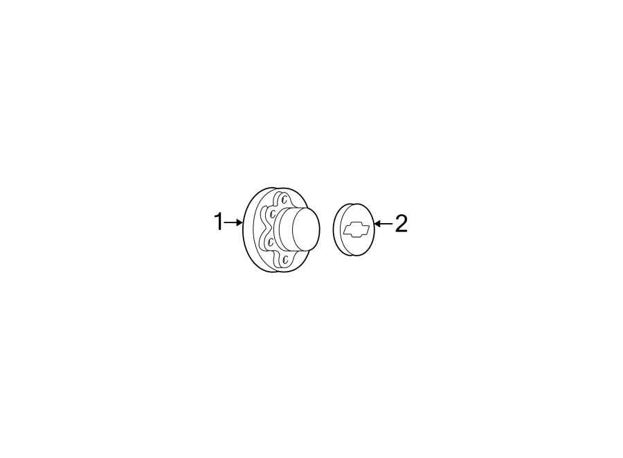 Diagram COVERS & TRIM. for your 1997 Chevrolet K3500  Base Crew Cab Pickup Fleetside 6.5L V8 DIESEL A/T 