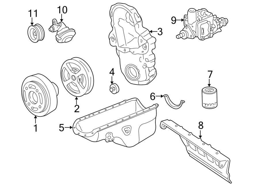 Diagram ENGINE PARTS. for your 2005 Chevrolet Suburban 1500   