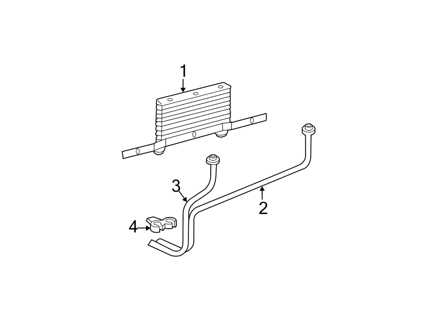 Diagram TRANS oil cooler. for your 2021 GMC Sierra 2500 HD 6.6L Duramax V8 DIESEL A/T 4WD SLT Crew Cab Pickup 