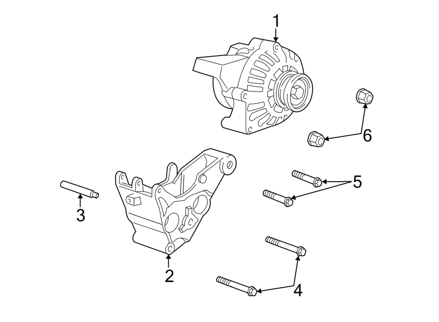 Diagram ALTERNATOR. for your 2005 Chevrolet Silverado 1500 LS Extended Cab Pickup Fleetside  