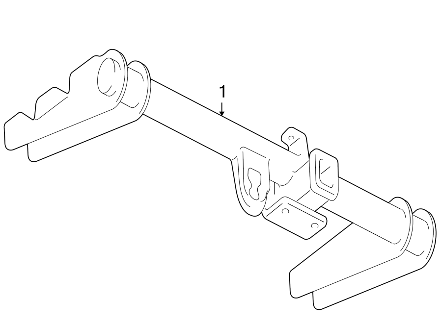 Diagram REAR BUMPER. TRAILER HITCH COMPONENTS. for your 2007 Cadillac Escalade EXT   