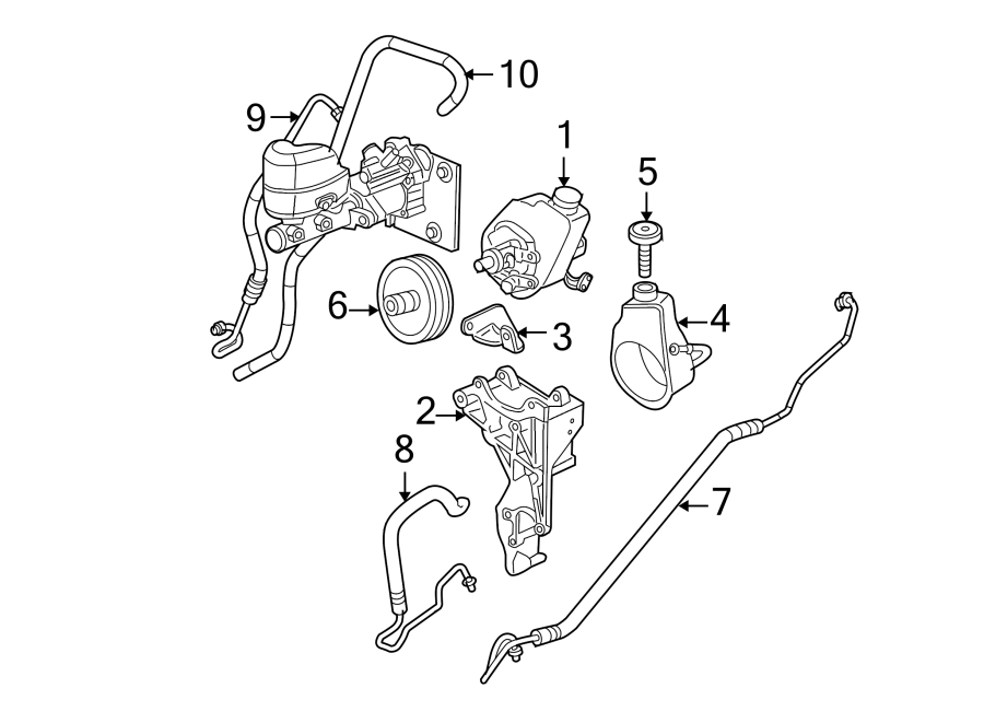 STEERING GEAR & LINKAGE. PUMP & HOSES.